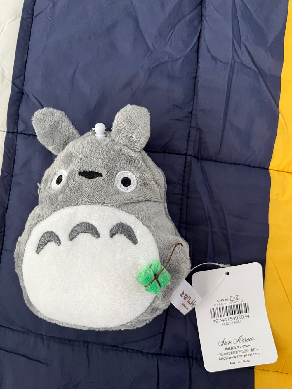 Studio Ghibli NWT Totoro's stuffed toy pass case
